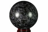 Polished, Indigo Gabbro Sphere - Madagascar #163349-1